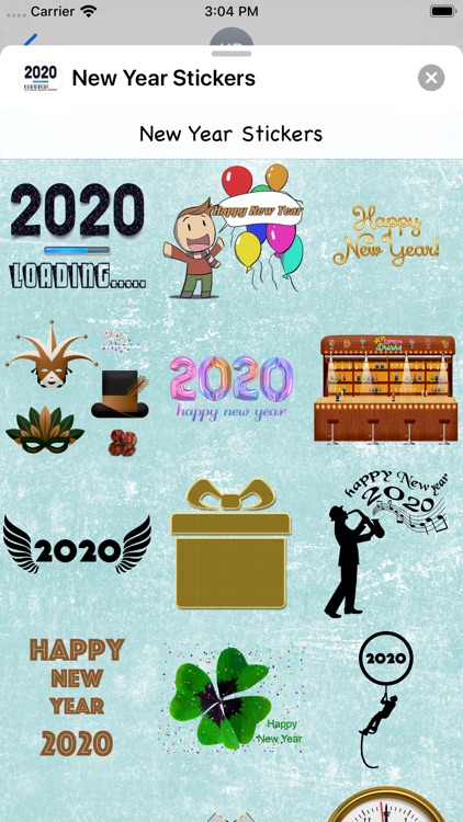 New Year 2020 Stickers