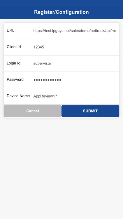 CAMS-Mobile netTrack