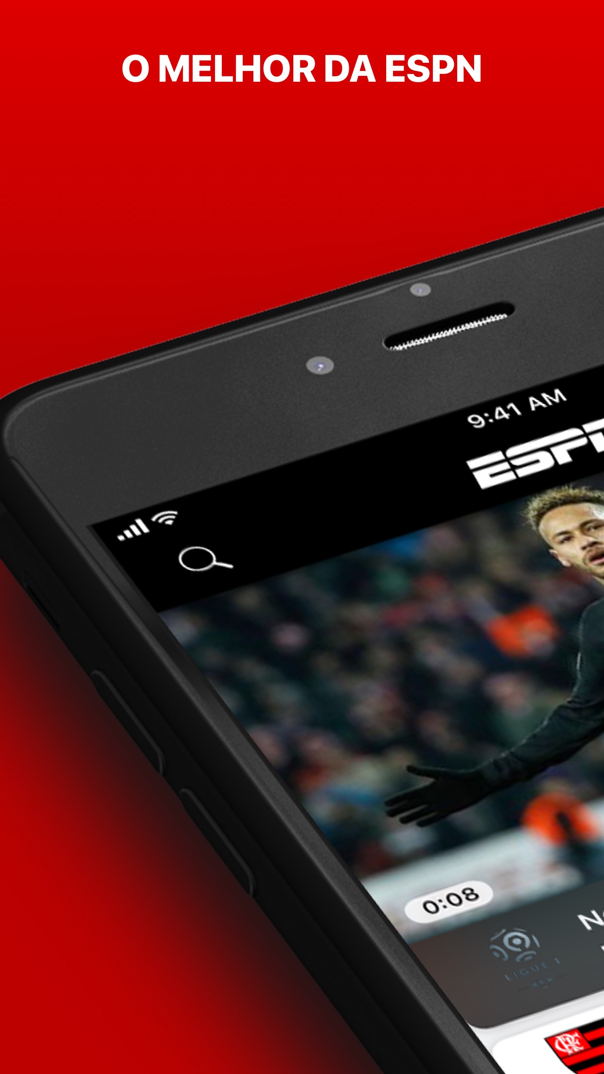 Screenshot do app ESPN: Vídeos e jogos ao vivo