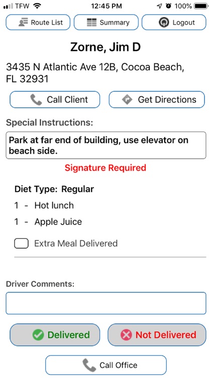 ServTracker Mobile Meals