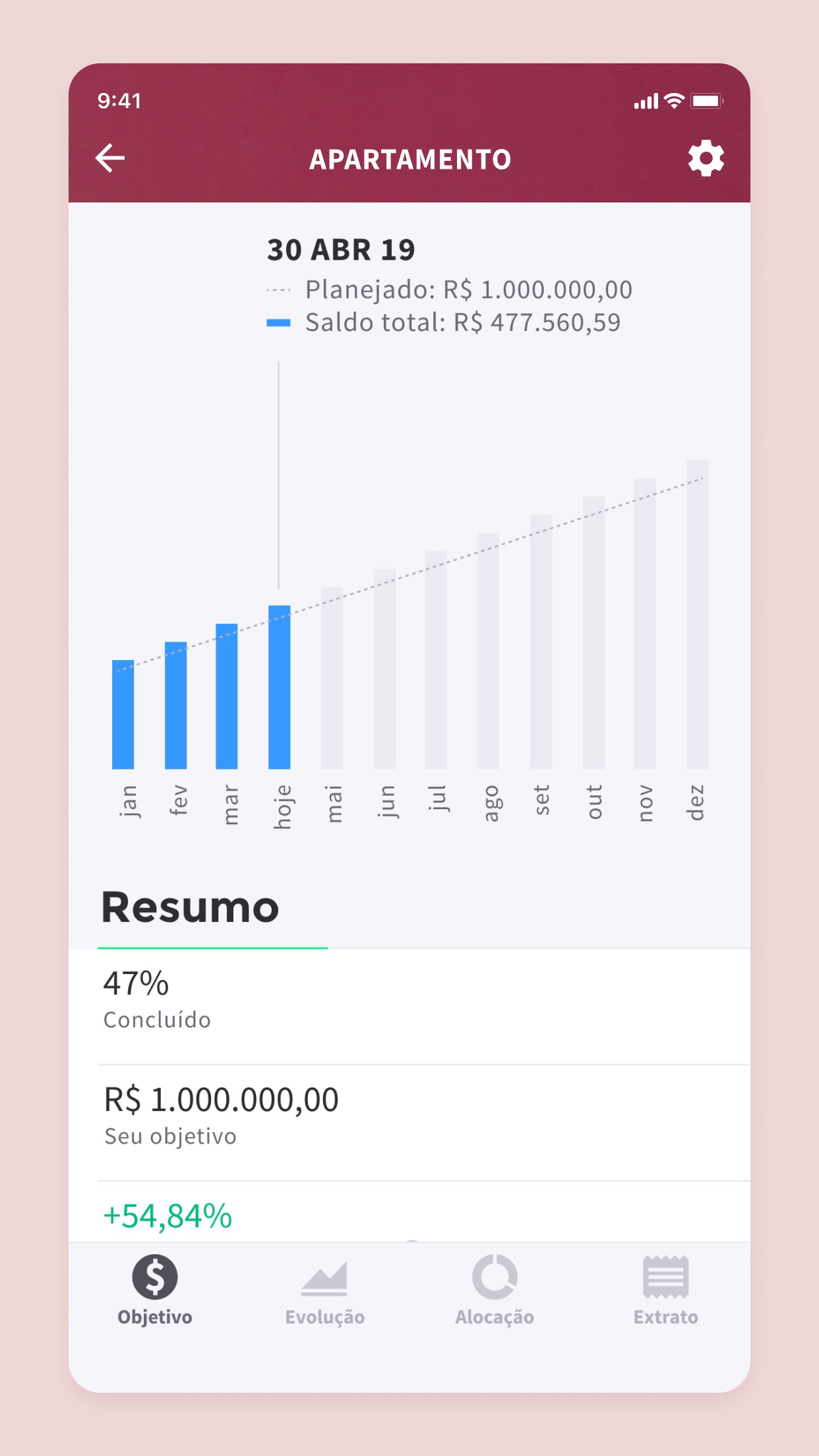 Screenshot do app Warren Brasil