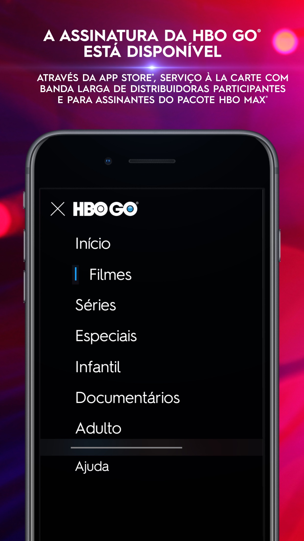 Screenshot do app HBO GO ®