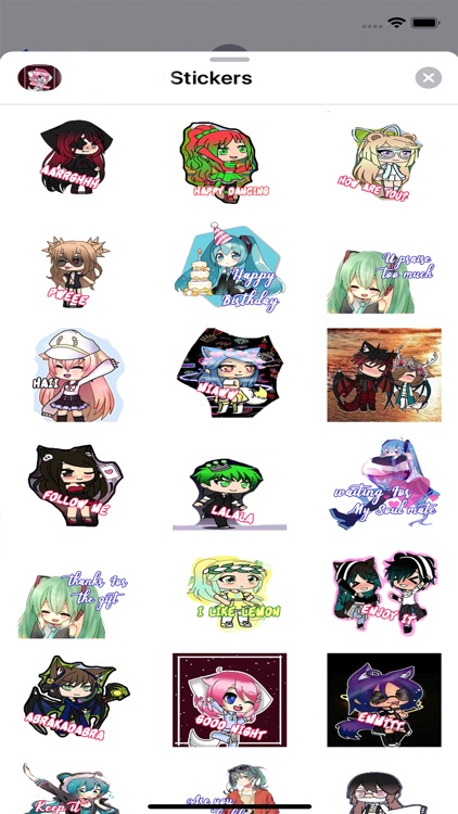 Anime Stickers Gacha Fans