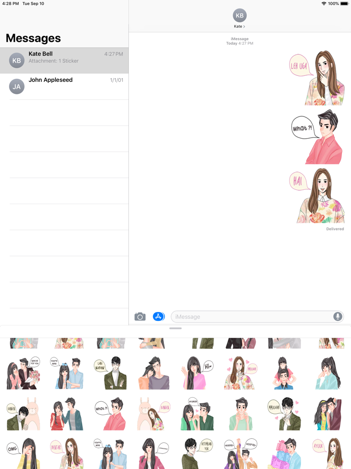 Couple Anime Sticker