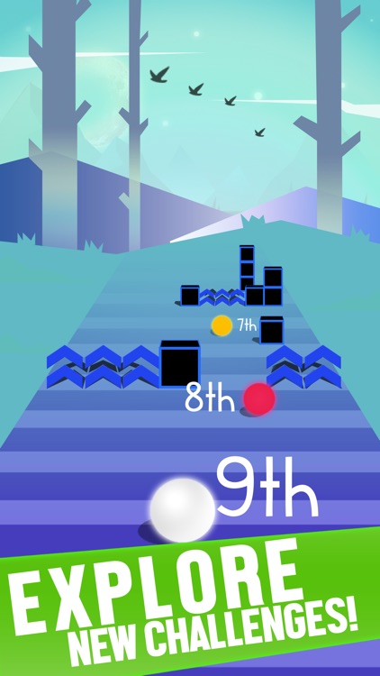 Ball Race on Color Road screenshot-7