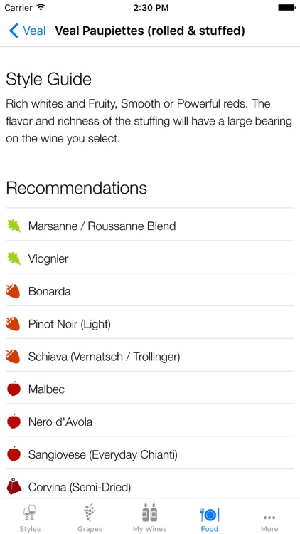 Pocket Wine Pairing: Love Food screenshot-4