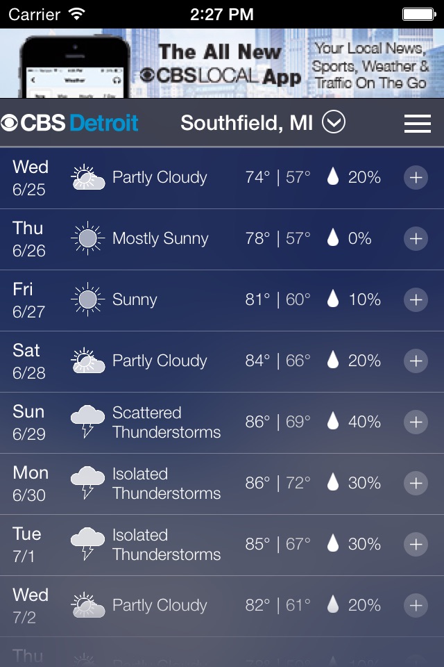 CBS Detroit Weather screenshot 3