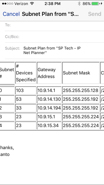 IPv4 Net Planner -Mobile