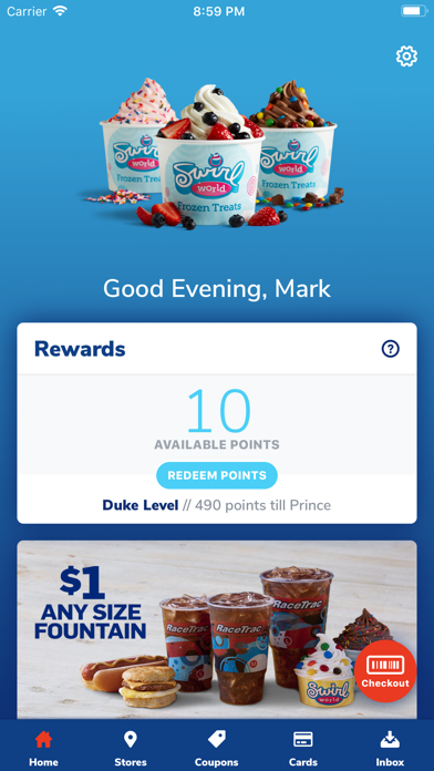 Duke Food Points Chart