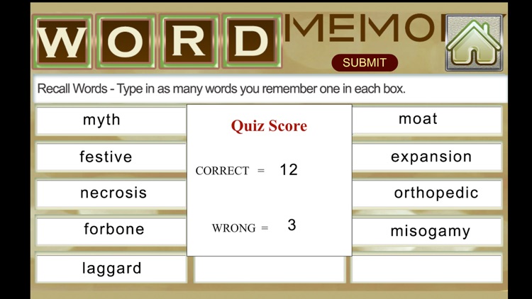 Word Games - Test Vocabulary