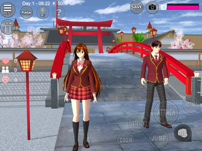 Sakura School Simulator On The App Store - roblox game where you have a npc spouse and family