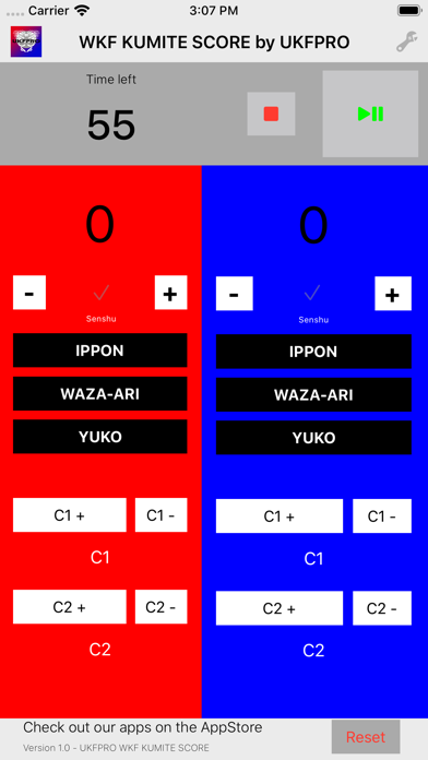 WKF Kumite Scoreboard - UKFPRO screenshot 4