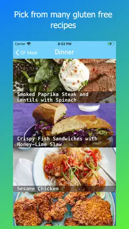 Game screenshot GF Meal Recipes apk