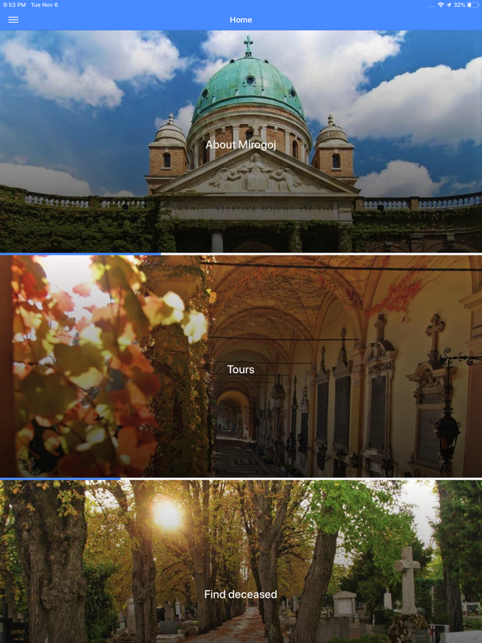 Cemetery guide Mirogoj Zagreb