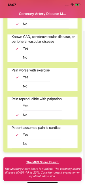 Coronary Artery Disease Score(圖2)-速報App