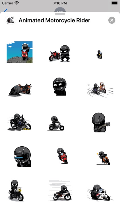 Animated Motorcycle Rider screenshot-3