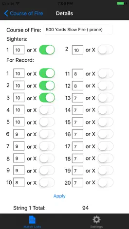 Game screenshot MyNRARifleMatchScoreSheet Lit hack