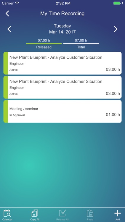 SAP Time Recording