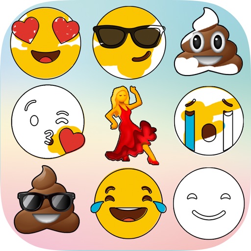 My Emoji coloring book game iOS App