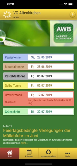 AWB Altenkirchen Abfall-App(圖1)-速報App