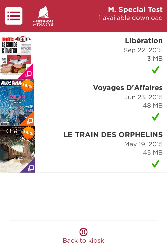e-PRESS&MORE by Thalys screenshot 3
