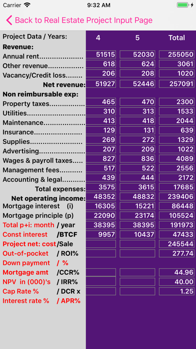 Real Estate Project Analysis screenshot 4