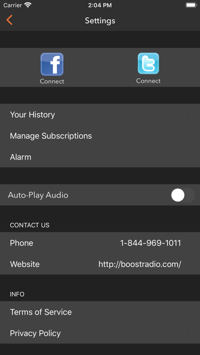 How to cancel & delete BOOST RADIO from iphone & ipad 4