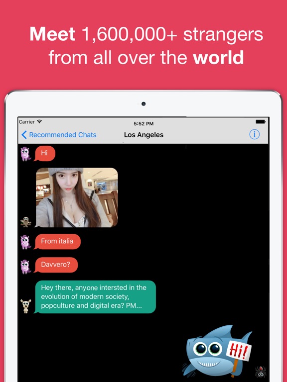 Anonymous Chat Rooms with random strangers for dating and meeting new people online – AntiChat screenshot