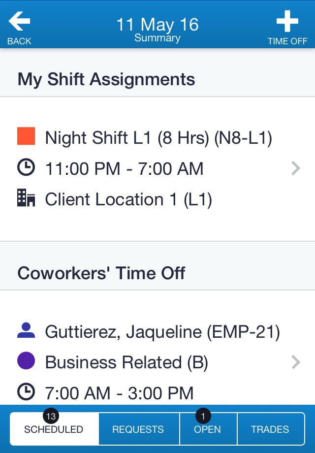 Snap Schedule 365 Employee screenshot 3