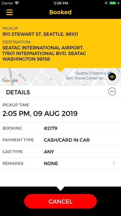 Seattle Yellow Cabs screenshot 2