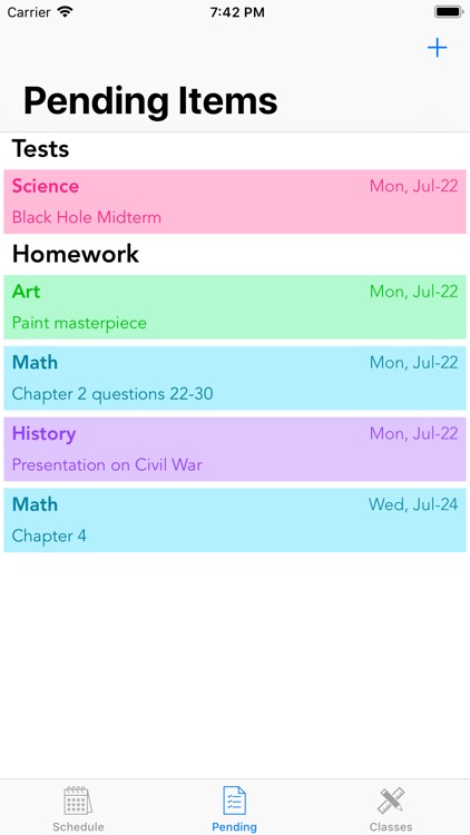 Postd Homework App