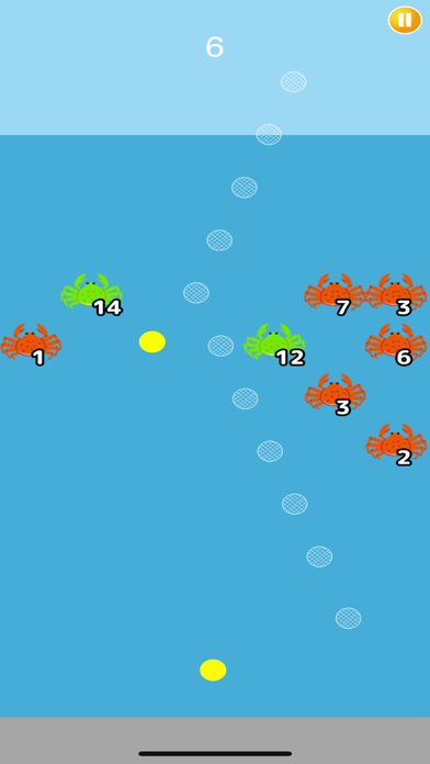 カニかに蟹襲来-引っ張りピンボール- screenshot 2