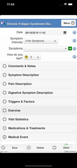 Chronic Fatigue Syndrome Diary(圖2)-速報App