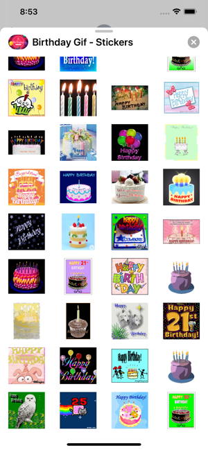 Birthday Gif Stickers pack(圖5)-速報App
