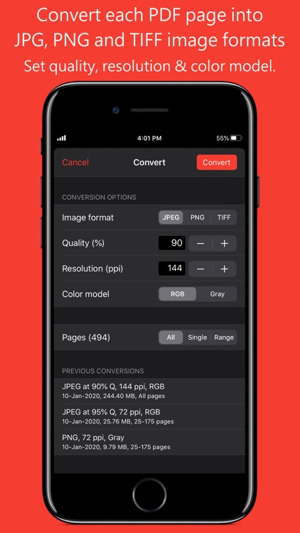 PDF to JPG for iOS
