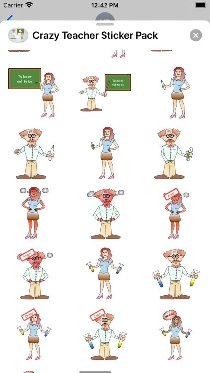 Crazy Teacher Sticker Pack screenshot-5