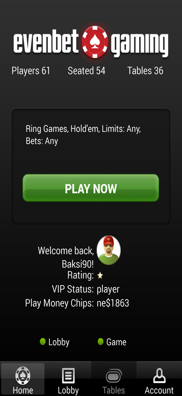 Evenbet Poker