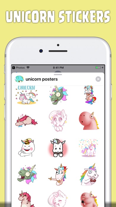 sweet unicorn stickers screenshot 3