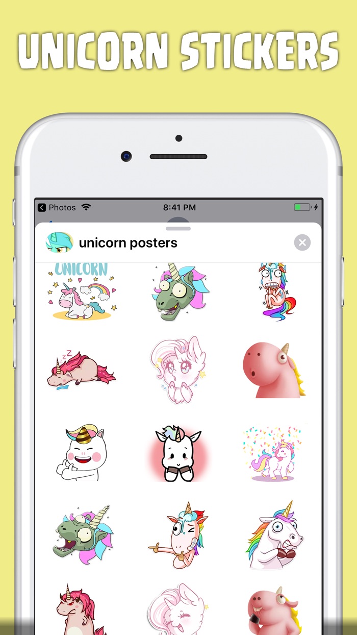 sweet unicorn stickers