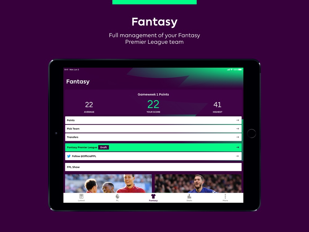 Premier League Official App App for iPhone Free