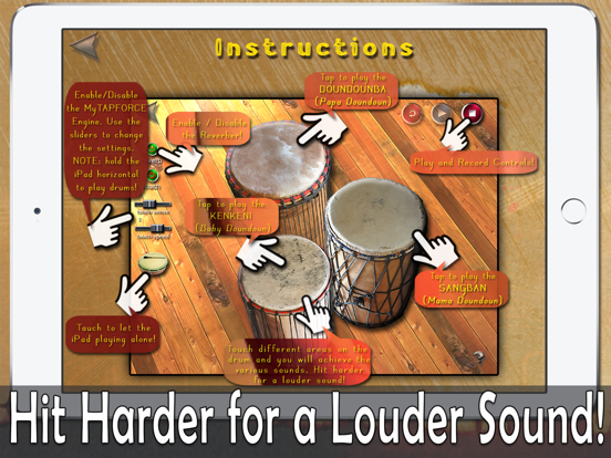 Screenshot #6 pour i Play My African Drums HD PRO