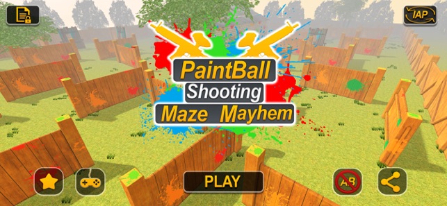 Paintball Shooting Maze Mayhem