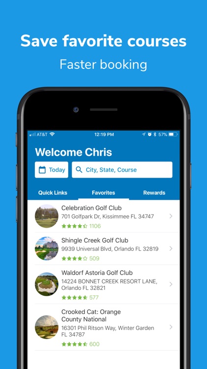 GOLFNOW Book TeeTimes Golf GPS