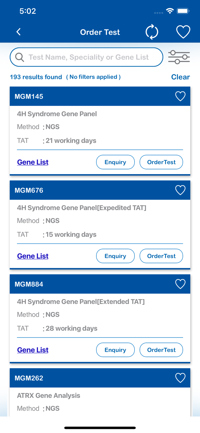 MedGenome Clinician App