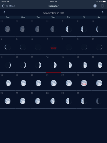 Скриншот из The Moon: Calendar Moon Phases