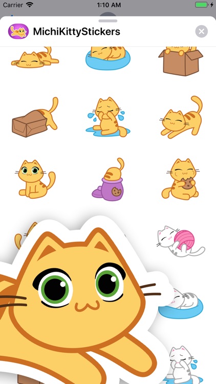 Michi Kitty- Cute Cat Stickers screenshot-3