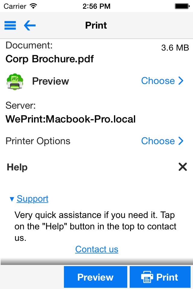 PrintCentral Pro for iPhone screenshot 2