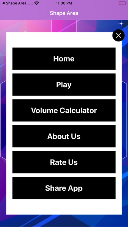Shape Area App