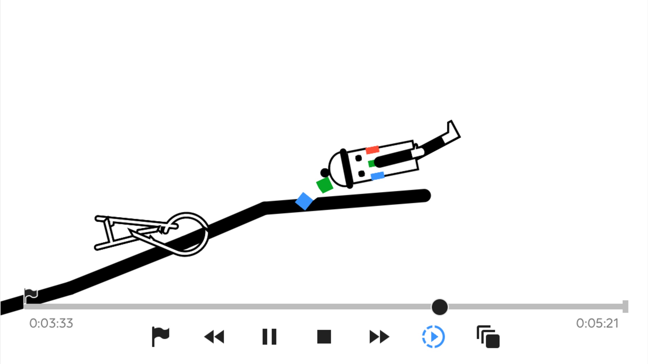 Screenshot do app Line Rider Classic