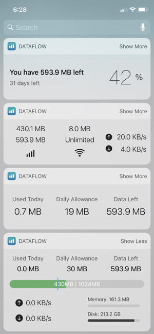 ‎DataFlow - Data Manager Screenshot